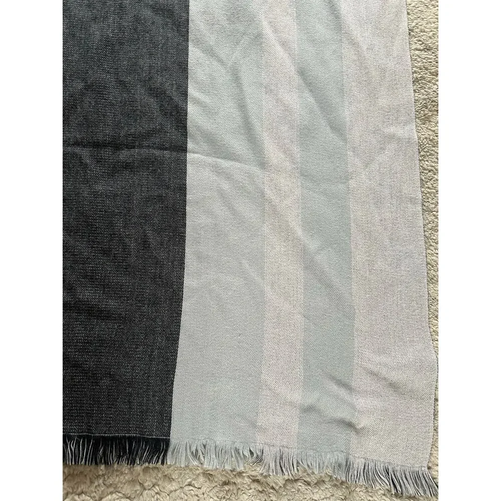 Shupaca alpaca blend throw blanket gray fringed 50x72”